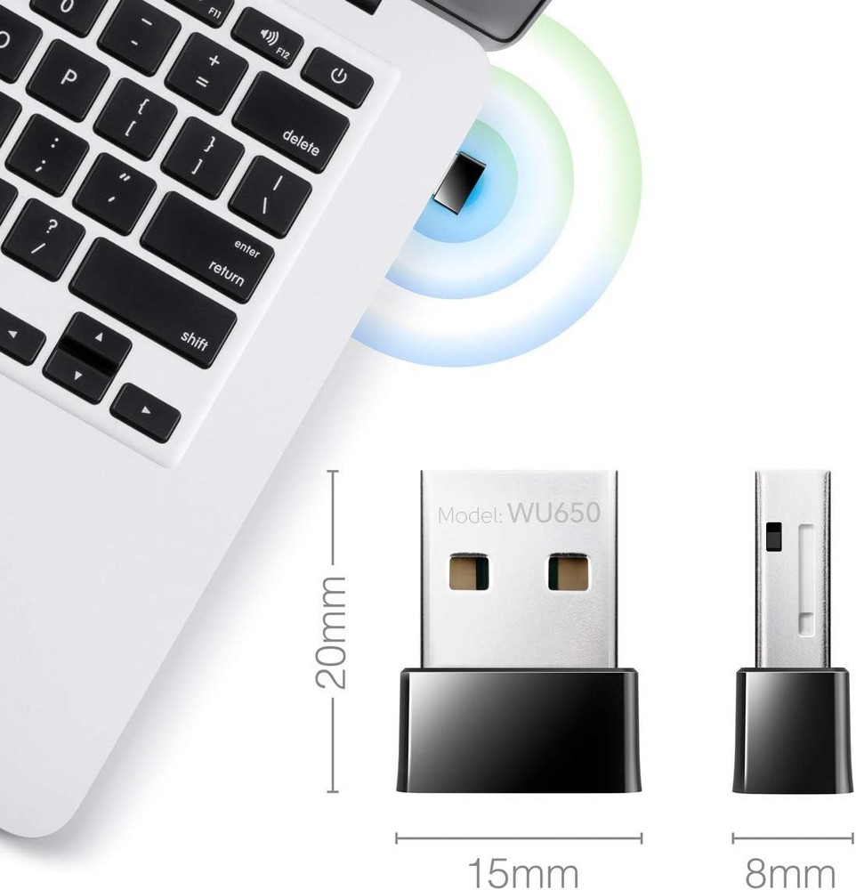 Upgrade Your WiFi: 650Mbps USB Wireless Adapter - For Windows and Mac Systems