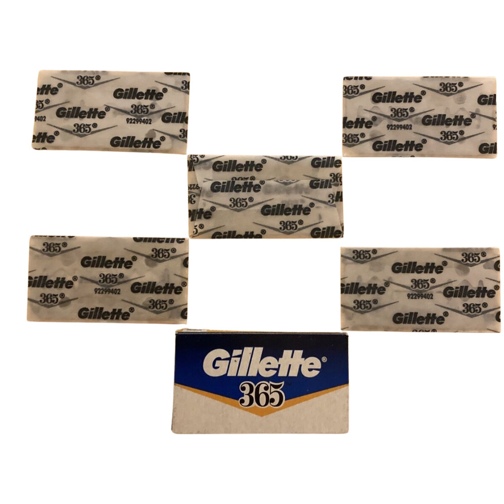 100 Gillette 365 Double Edge Razor Blades