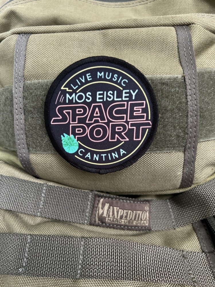 Star Wars Mos Eisley Spaceport Cantina Sign Morale Patch.