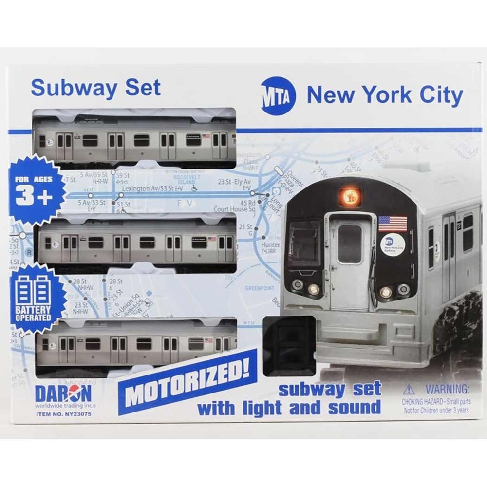 MTA Motorized Subway Train Set NYC Battery Powered Toy Train