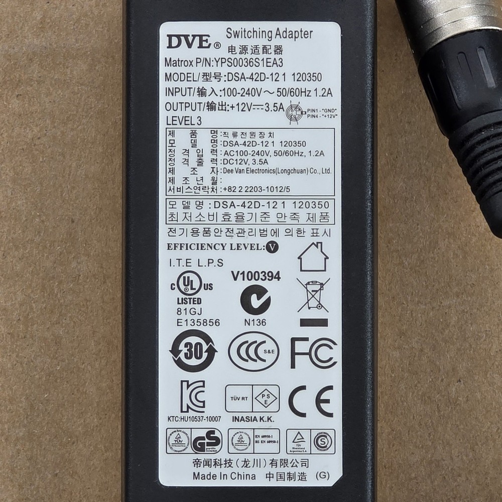 Matrox MXO2 LE (Ver. 003) Video Interface w/ Genuine Power Supply & Link Cable