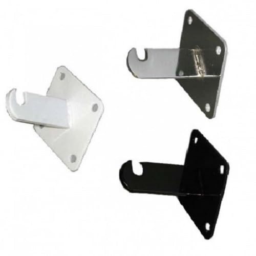12 PCS Chrome Gridwall Mount Brackets For Grid Slatgrid Panels Rack Clips