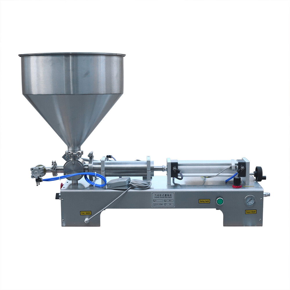 110V Pneumatic Liquid Filling Machine 100-1000ml Liquid Paste Filler US