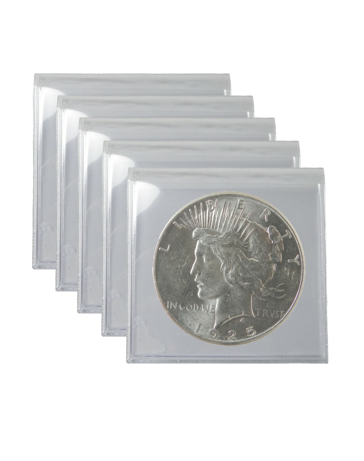 1924/1925 Silver Peace Dollar BU Lot of 5 S$1