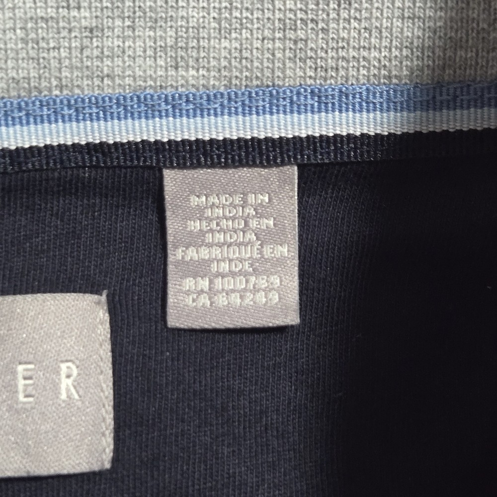 Ted Baker Mens Black Textured Quarter Zip Linstrom Pullover XL