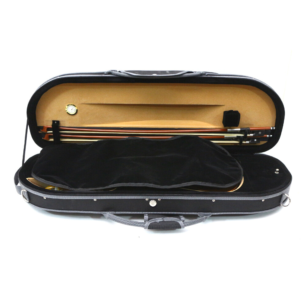 4/4 Full Size Violin Case Basic Violin Hard Case Built-in Hygrometer Ultralight