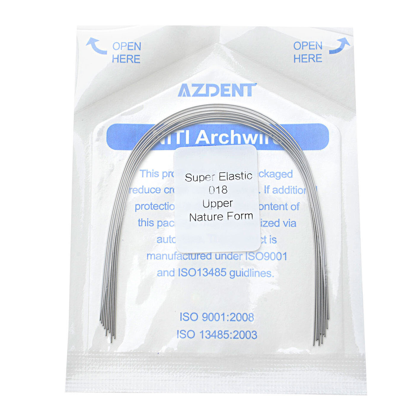 10Pc AZDENT Dental Orthodontic Super Elastic Niti Round Arch Wire Nature Form