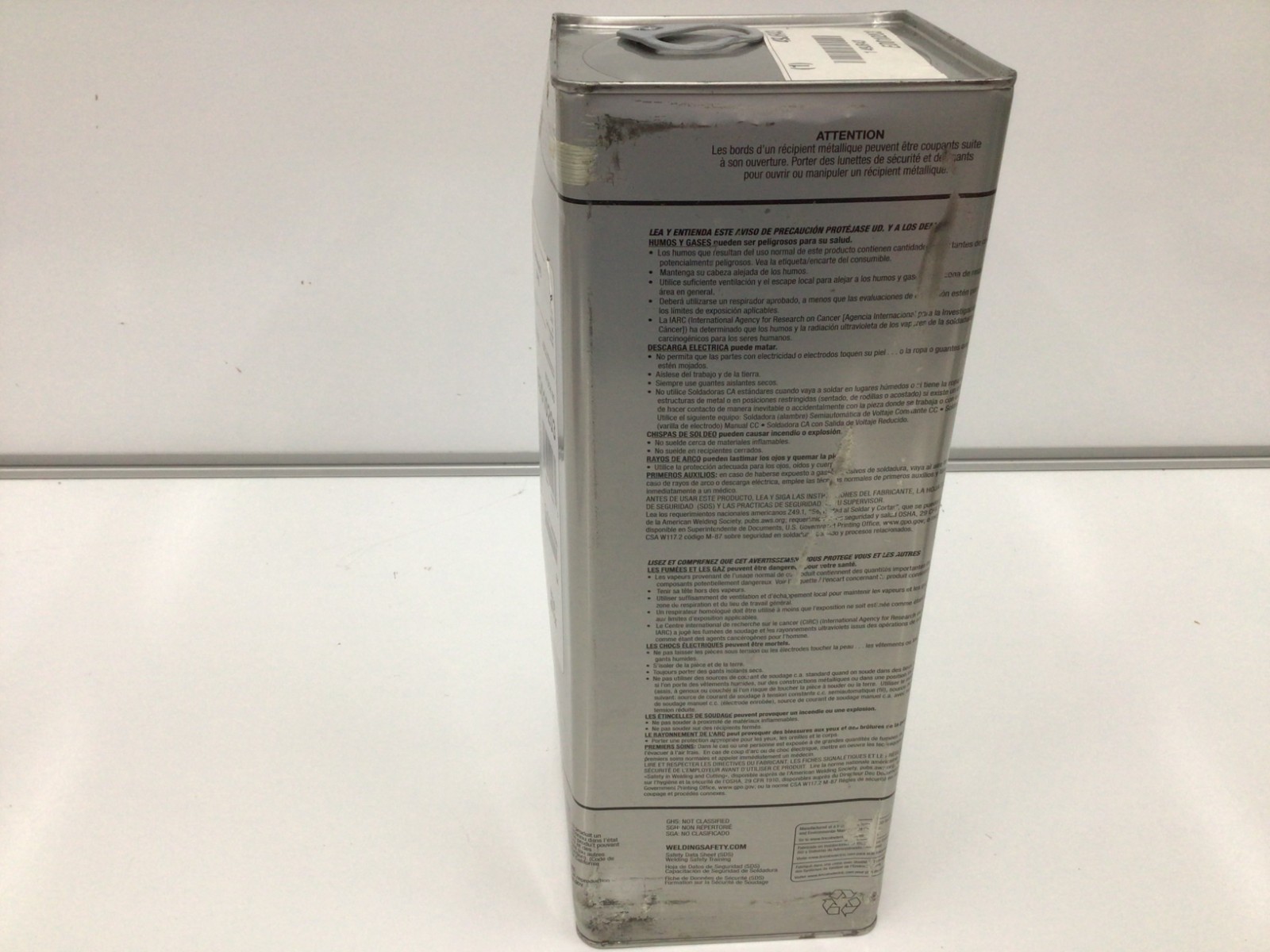 LINCOLN ELECTRIC ED010203 Stick Electrode,E6010,1/8",14 L,50 lb 49JR43