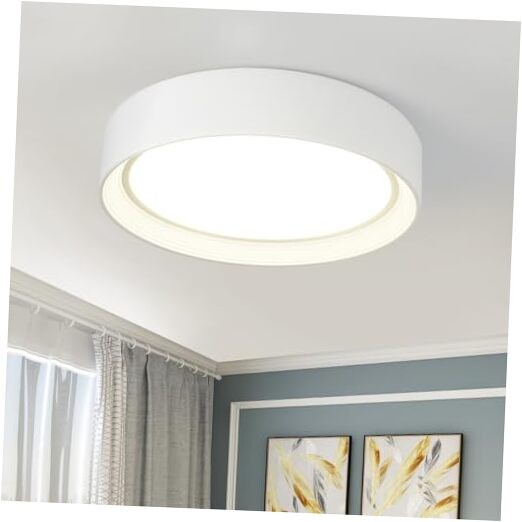 Dimmable Led Flush Mount Ceiling Light,15.75 Dimmable 15.75 Inch White