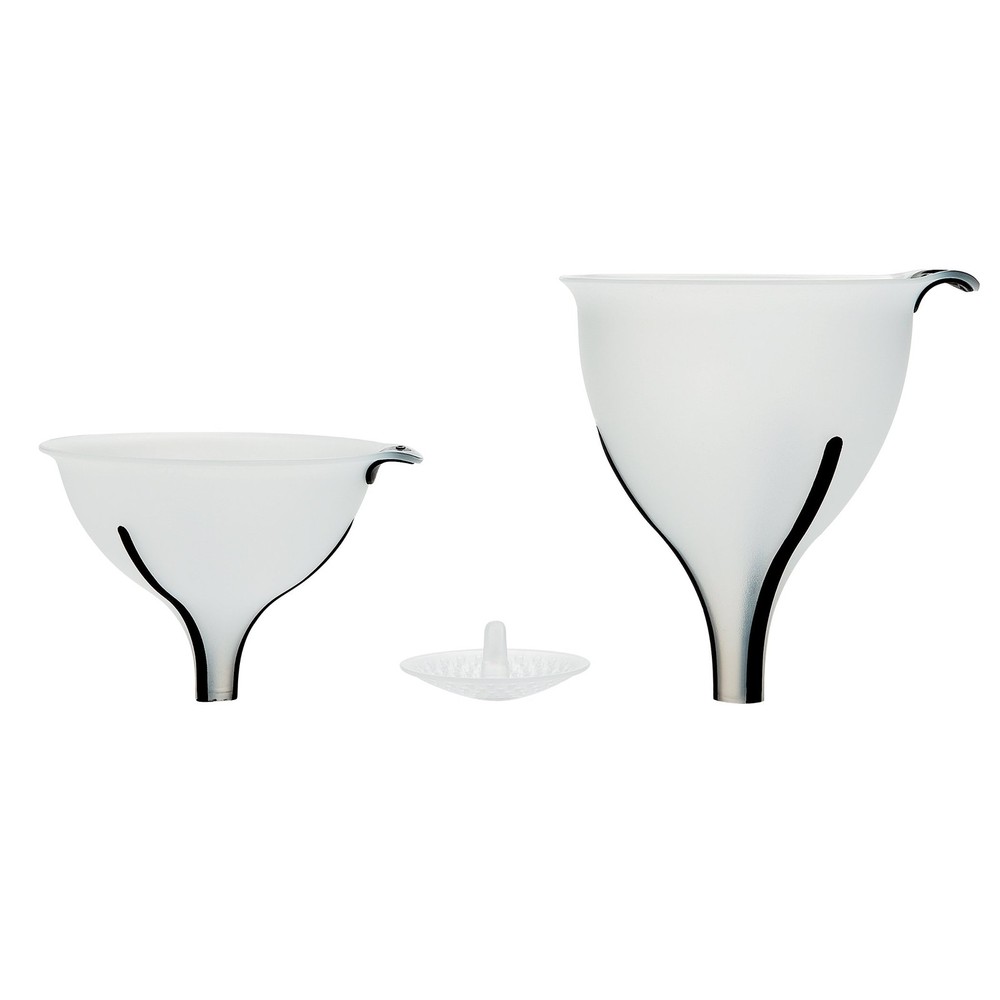 3 Pc Plastic Funnel Set,  Grade Leak Proof, White