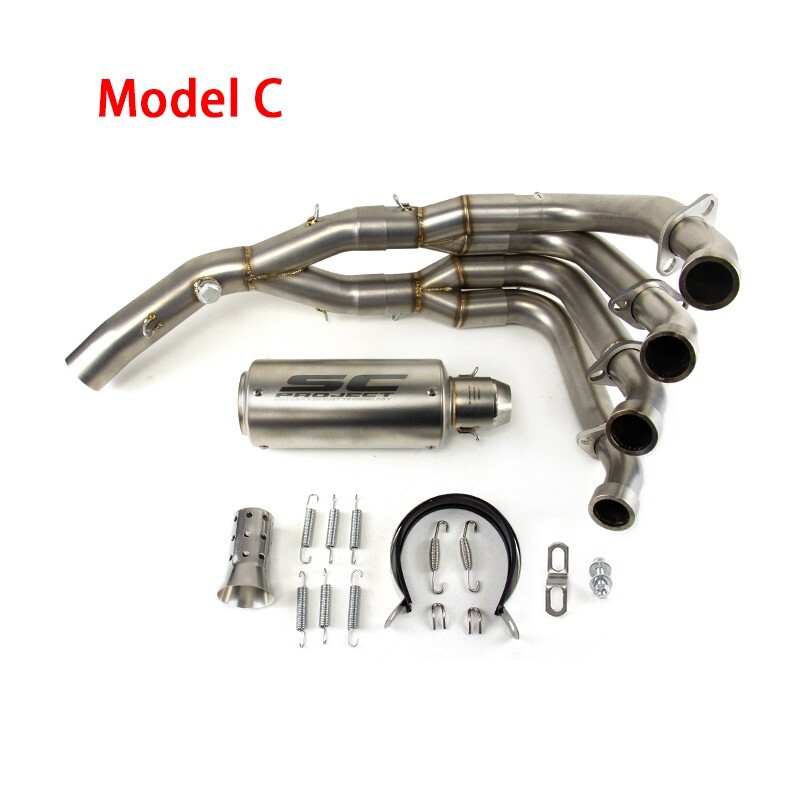 For Yamaha YZF R6 2006-2020 High Performance Full Exhaust Pipe System Kits Black