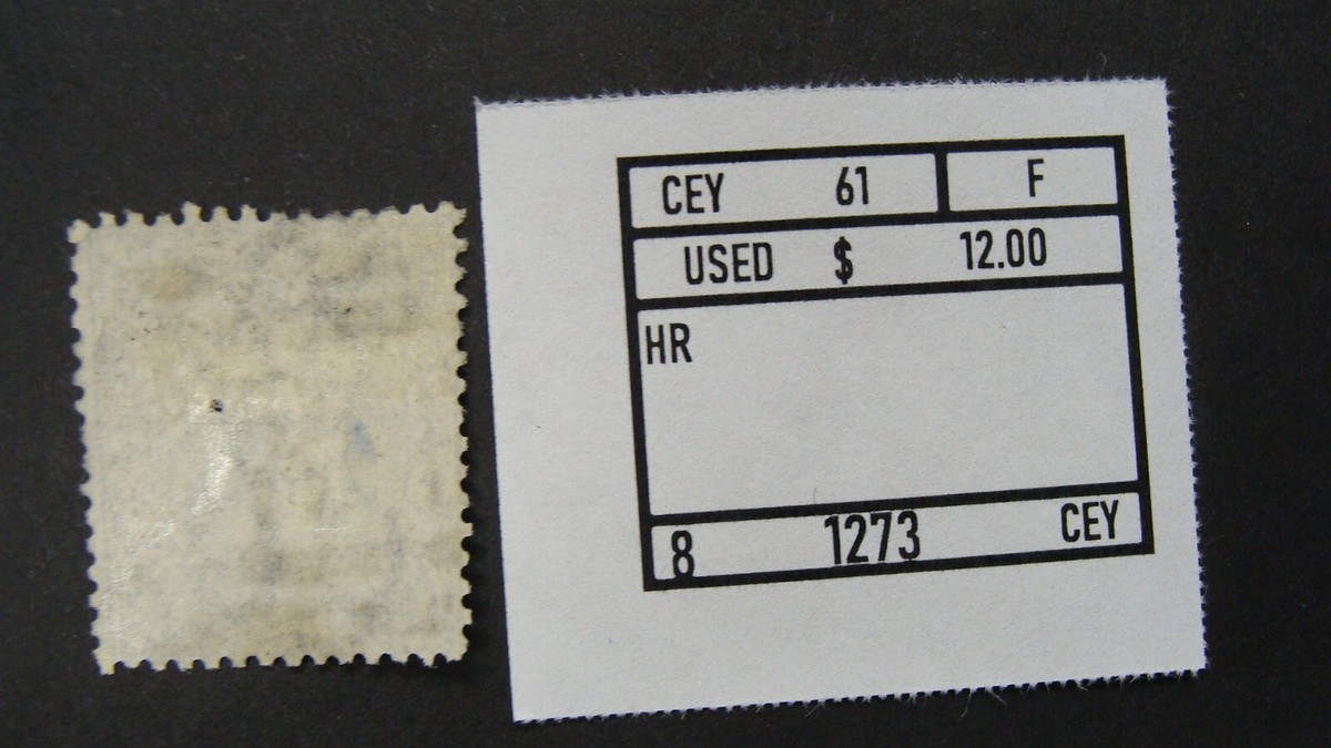 CEYLON SCOTT# 61 USED F LOT# 81273