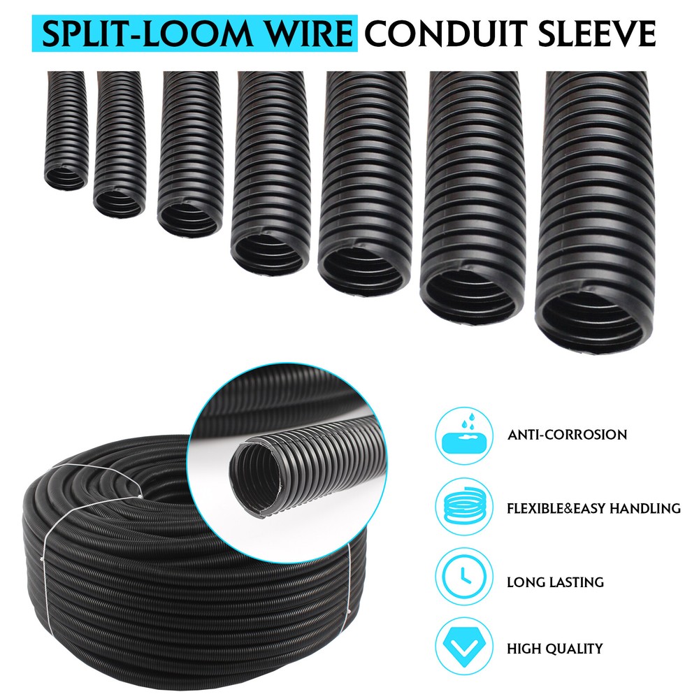 Split Plastic Flex Conduit Tube Cover, General Electrical Wiring & Cabling Lot