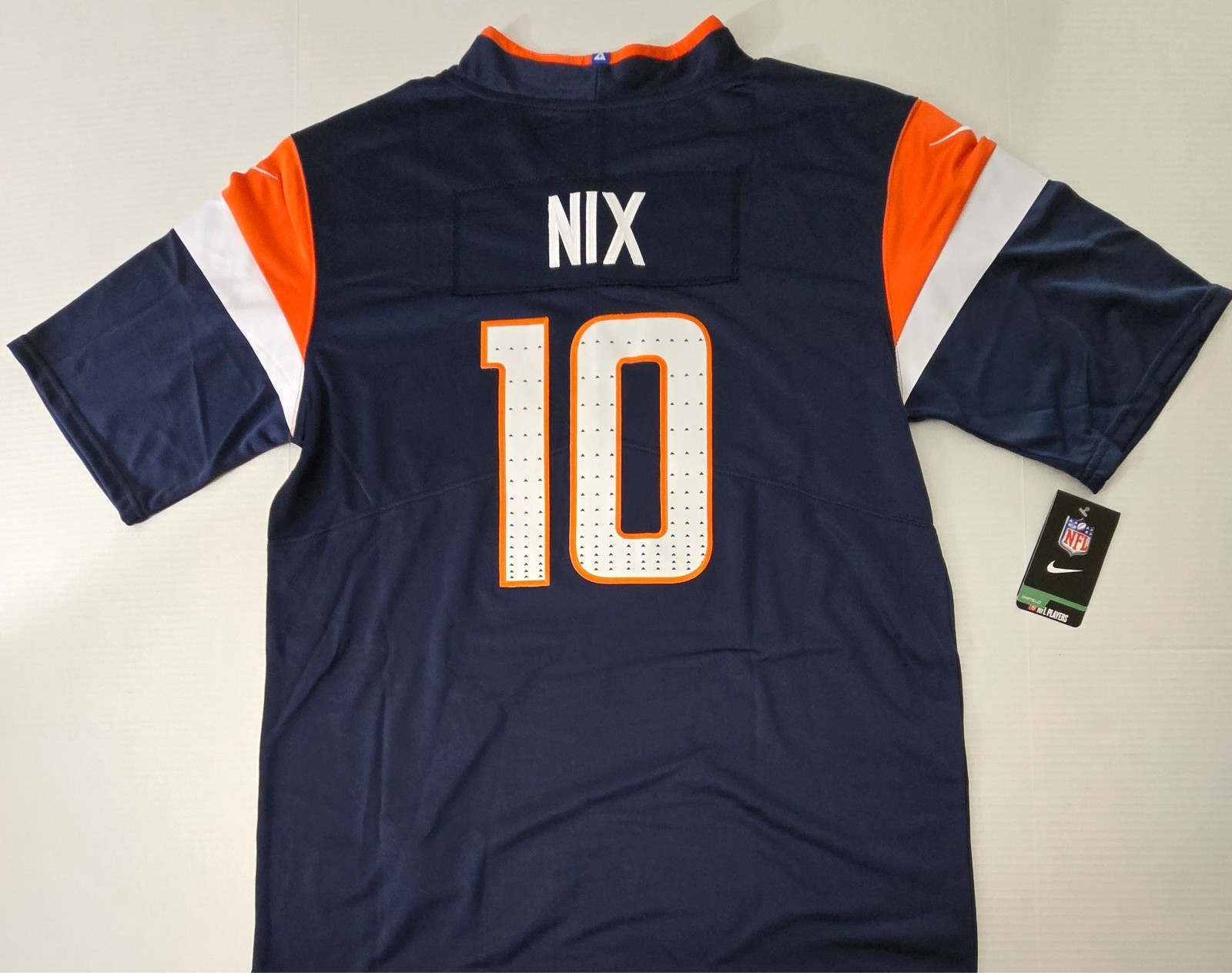 Bo Nix #10 Broncos Navy Stitched Men's Jerseys