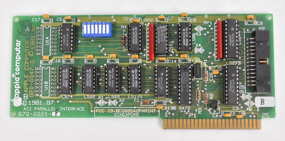 Vintage Apple Parallel Printer Card 820-0047