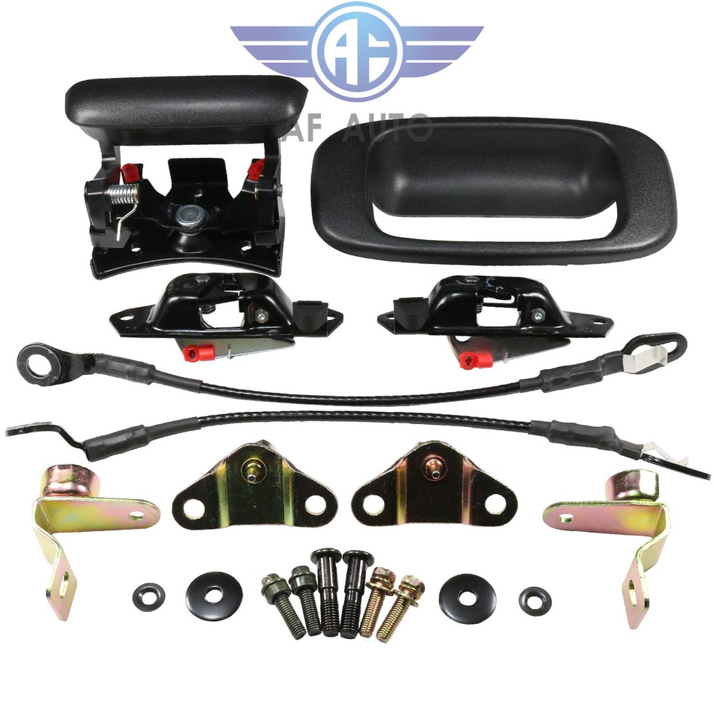 Tailgate Handle Hinge Latch Striker Cable Kit For 99-07 Silverado Sierra