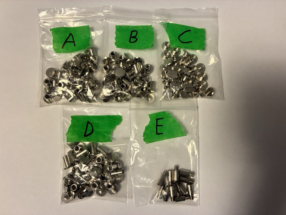 Metal Book Binding Post Assortment