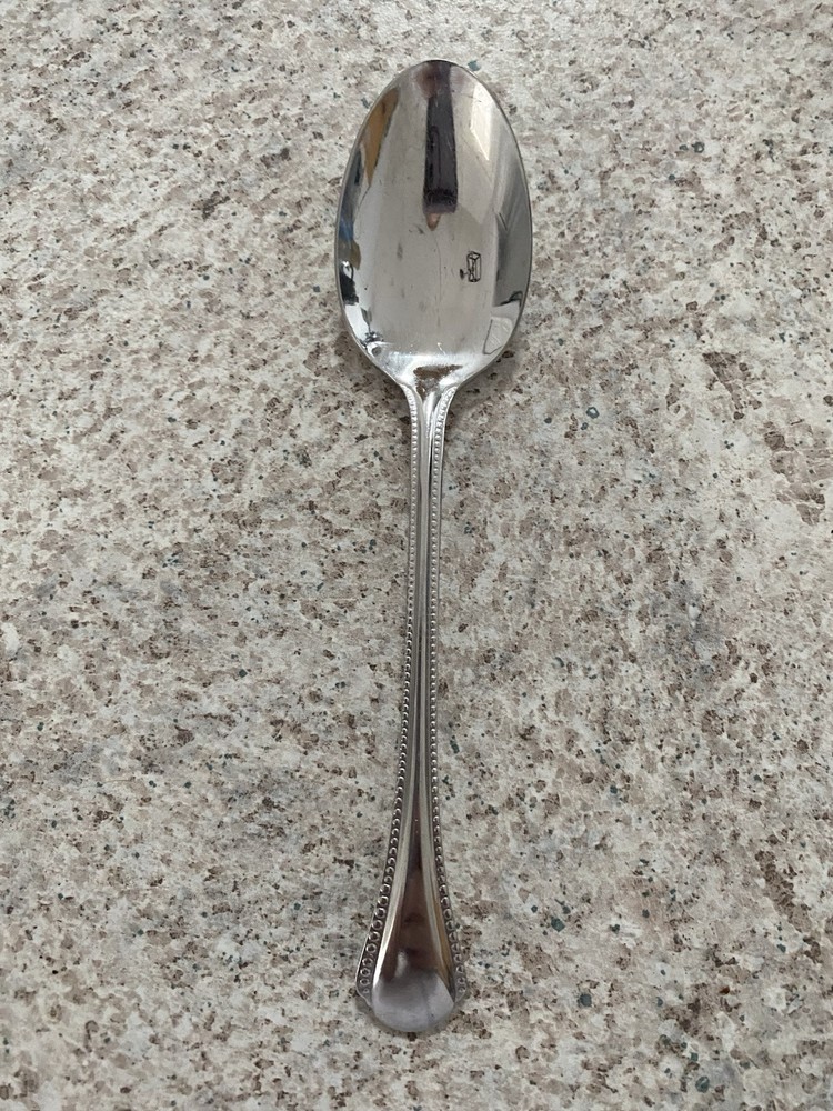 PFALTZGRAFF Pearl Stainless Beaded Table Spoon  EUC