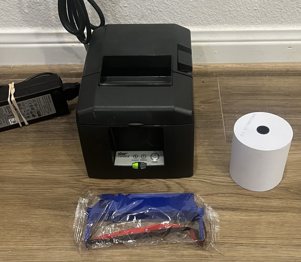 Star Micronics TSP650II Thermal Receipt Printer w/ Power Cord - Good Condition