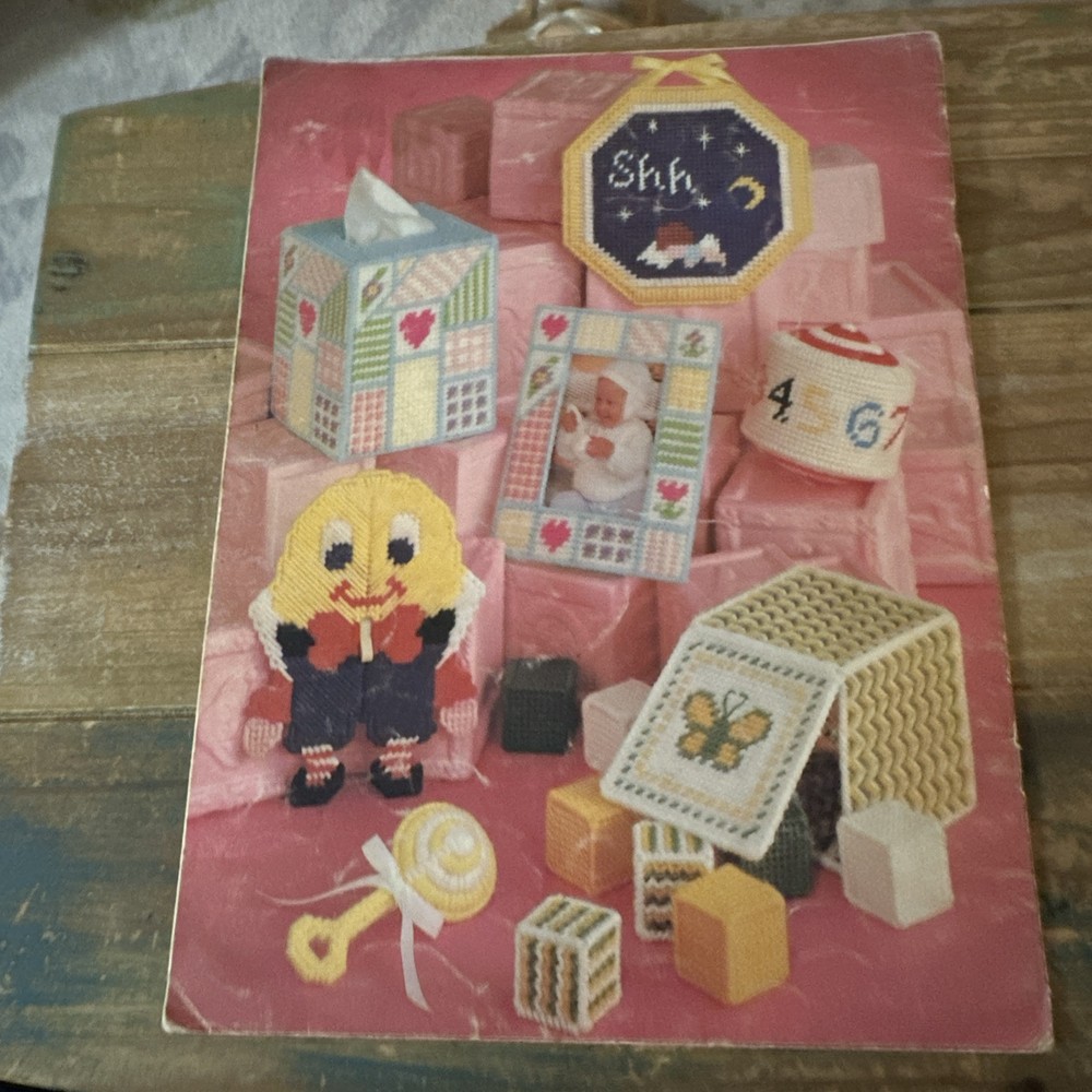 Leisure Arts Projects For Baby 14 Projects Leaflet 206 Plastic Canvas Pattern