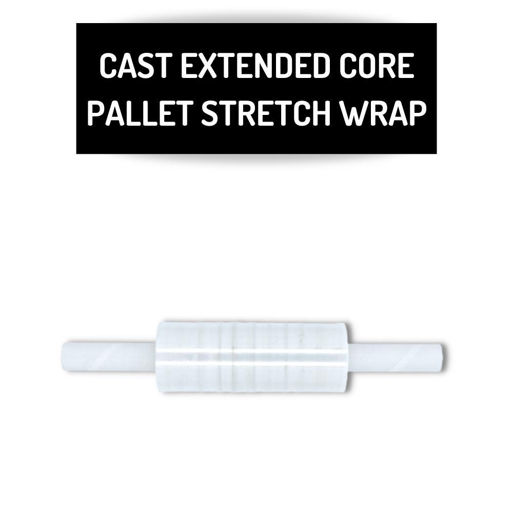 EXTENDED CORE CLEAR PALLET STRETCH-SHRINK WRAP PARCEL PACKAGING ROLLS