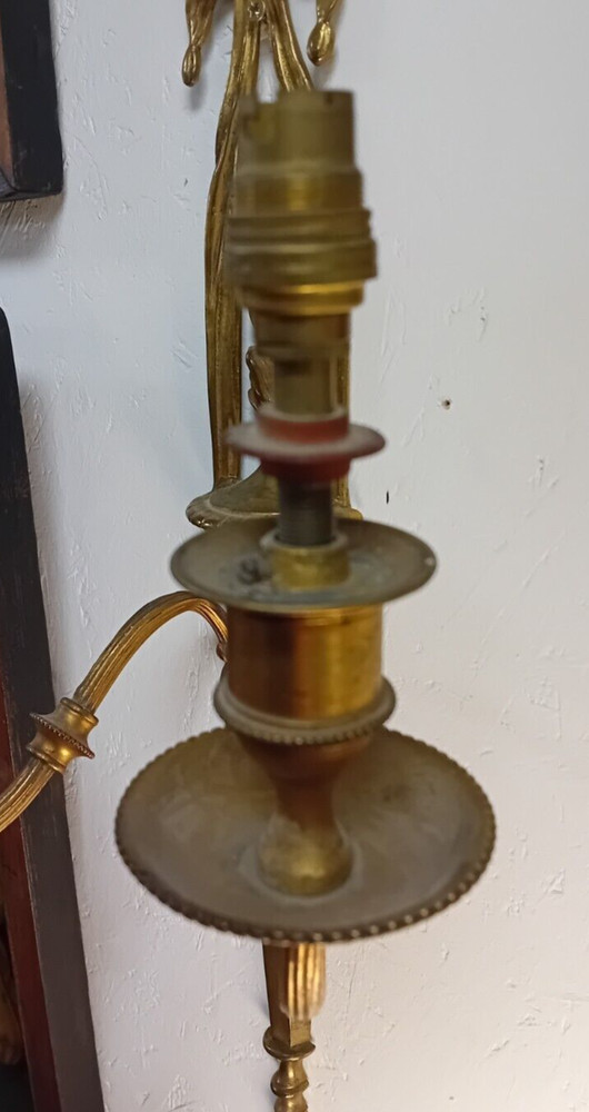Early 20th Century Brass Wall Light