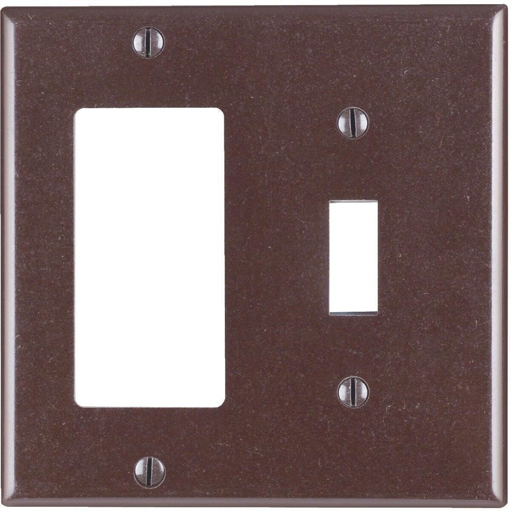 Leviton Brn Gfi/Togl Wall Plate