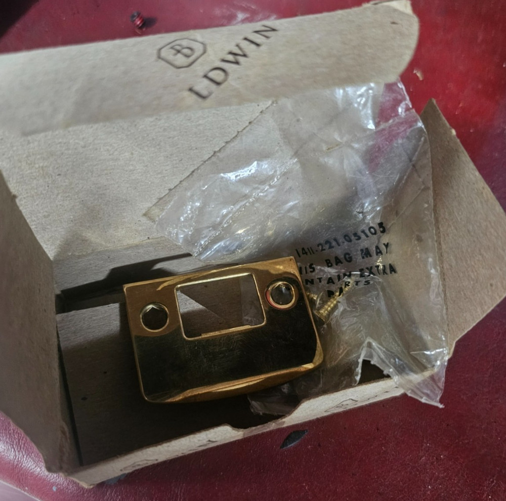 Baldwin Replacement Latch Full Lip Strike Plate ONLY 5510.031 FLS Solid Brass