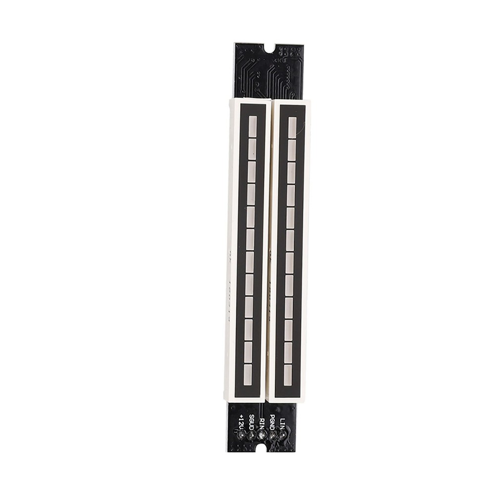 Dual 12 Stereo Level Indicator Adjustable Light Speed Level Meter Board Module