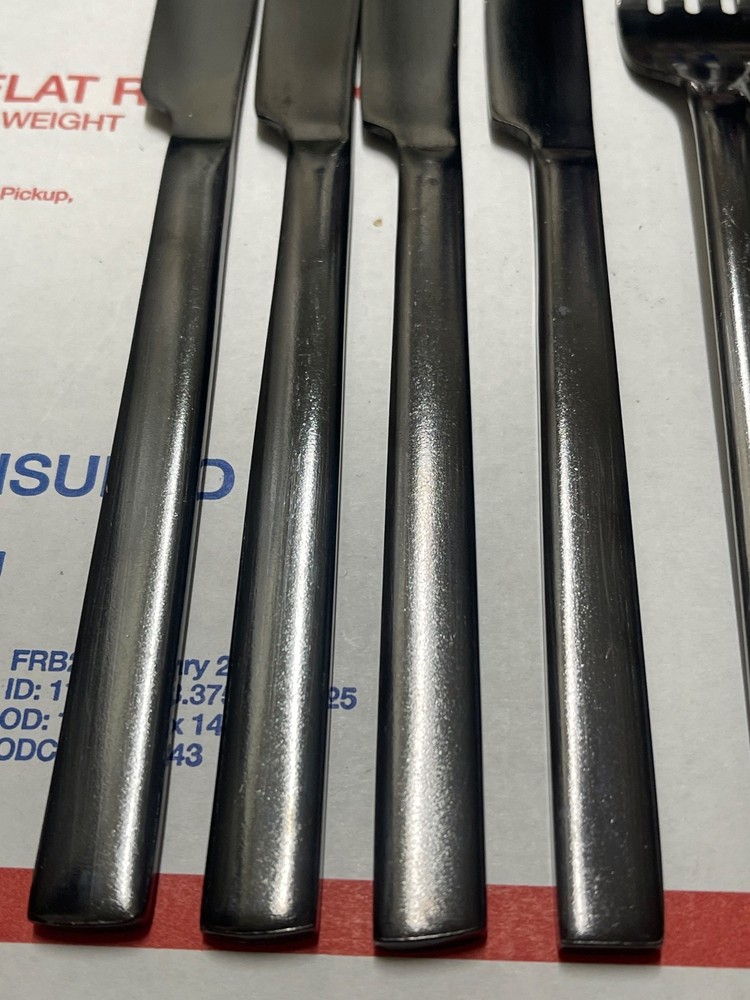 10 Black Silverware Black Stainless China