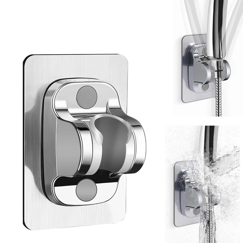 Self-adhesive Handheld Shower Head Holder Adjustable Wall Mount Shower Bracket*