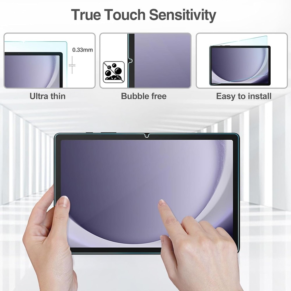 For Samsung Galaxy Tab A9 Plus Tablet Clear Case Soft TPU Cover Screen Protector