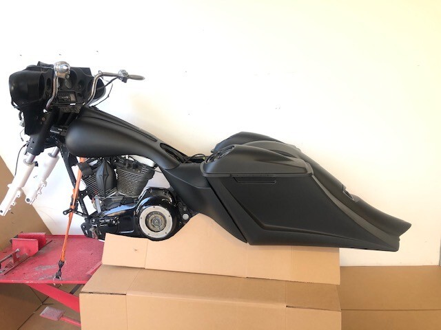 1997-2007 Harley Davidson Stretched Tank Cover & 6'' Side Cover Combo Touring