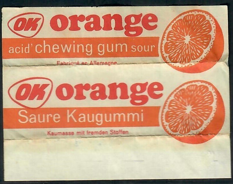 Germany Old Vintage Chewing Gum Wrapper OK