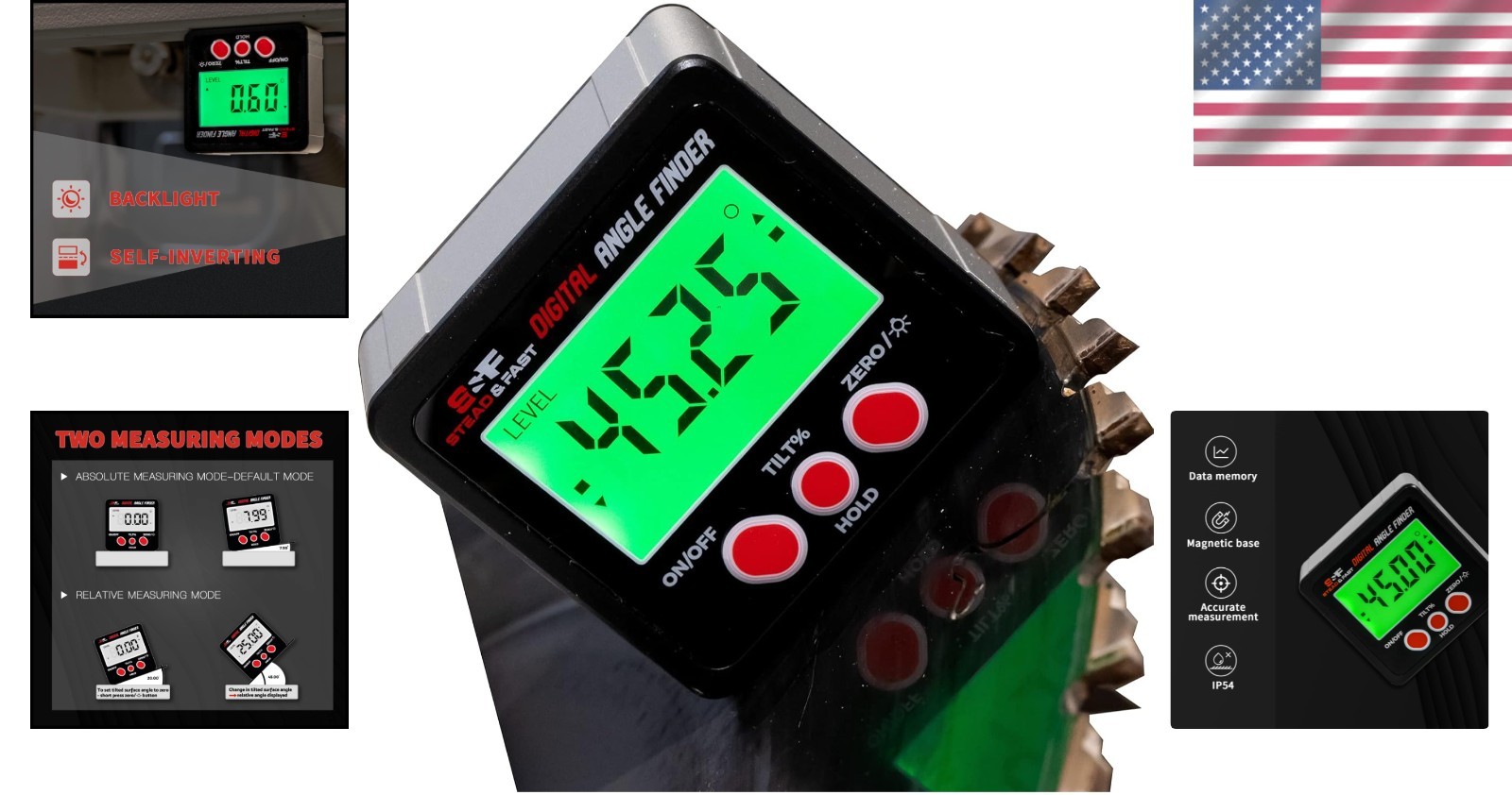 Magnetic Digital Angle Finder Gauge