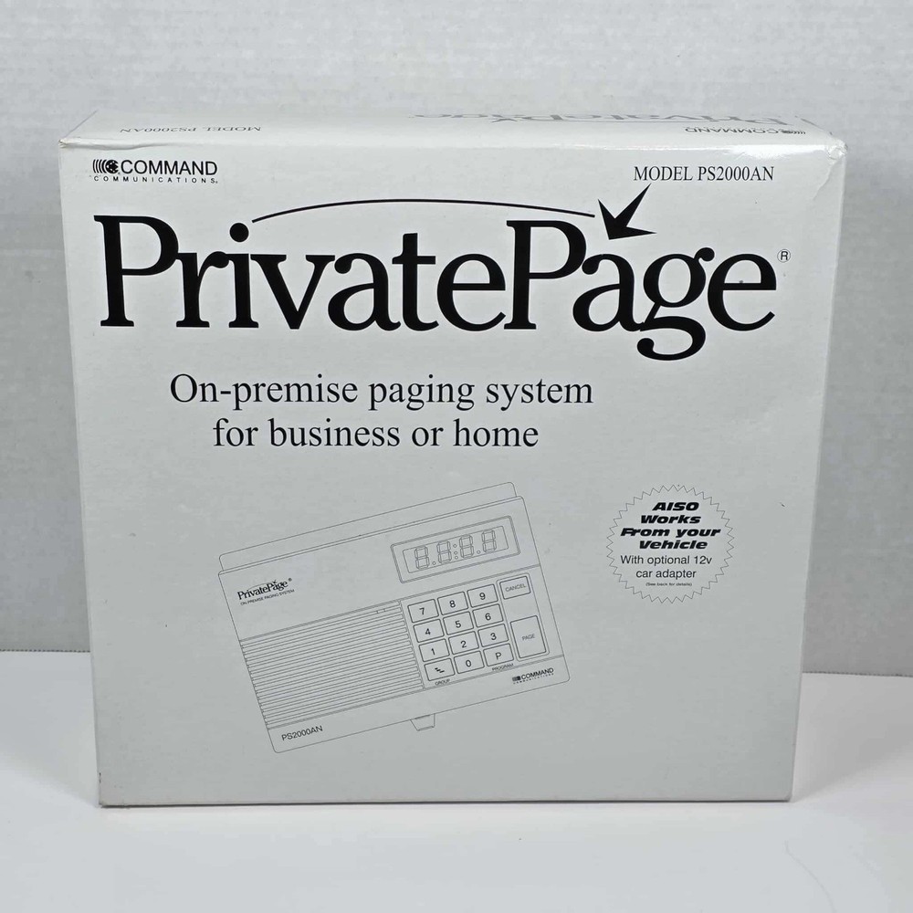 Command communications Paging System PS2000AN With One Pager