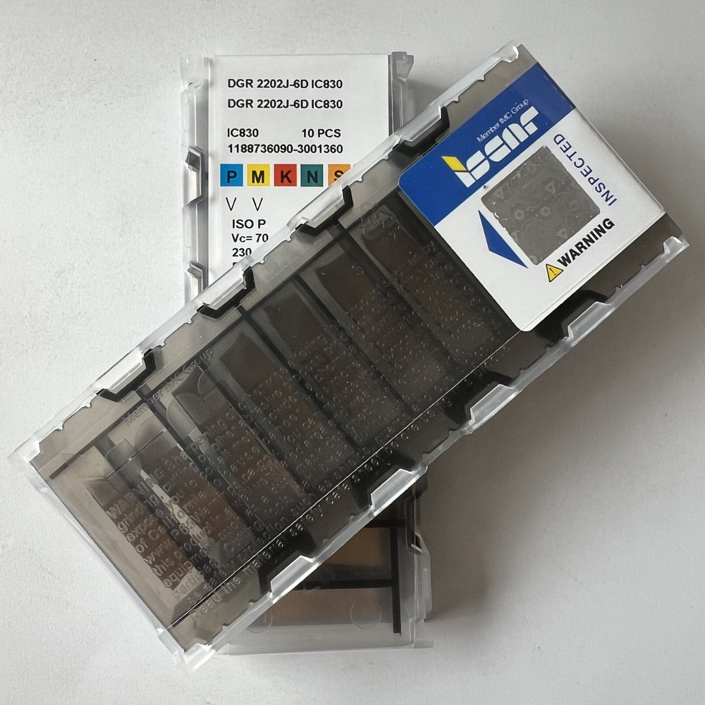 ISCAR / DGR2202J-6D IC830 / Industrial indexable carbide inserts 10 Pcs