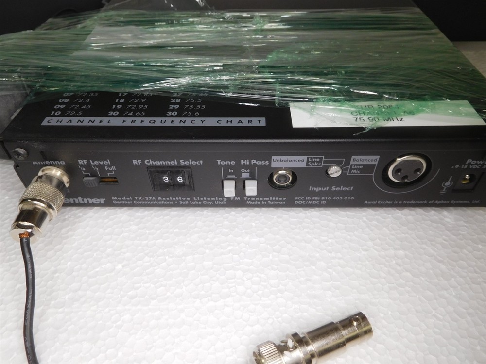 Gentner TX-37A Assistive Listening FM Transmitter With Aphex Aural Exciter (S25)