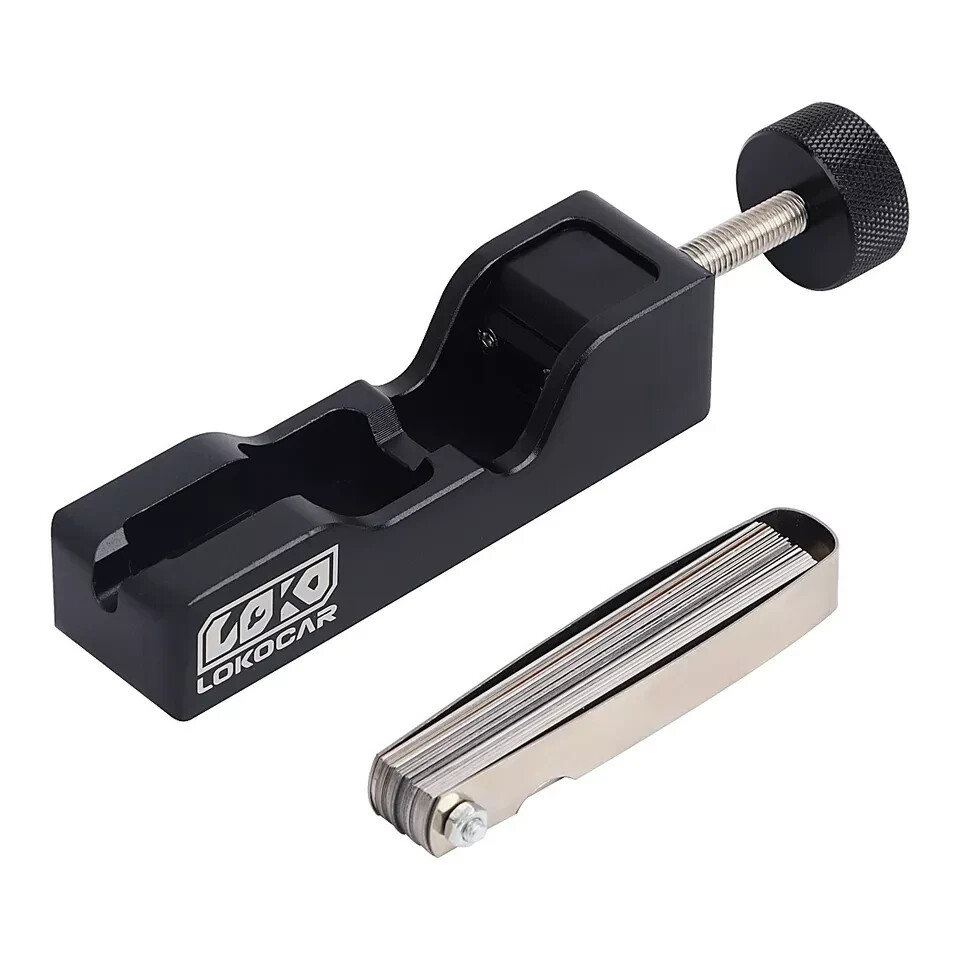 Universal Spark Plug Gap Tool 32 Blades Metric Feeler Gauge Gap Filler Measuring