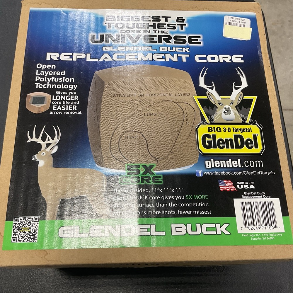 GlenDel Buck 3D Archery Target Replaceable Insert Core Brown, (Core Only)