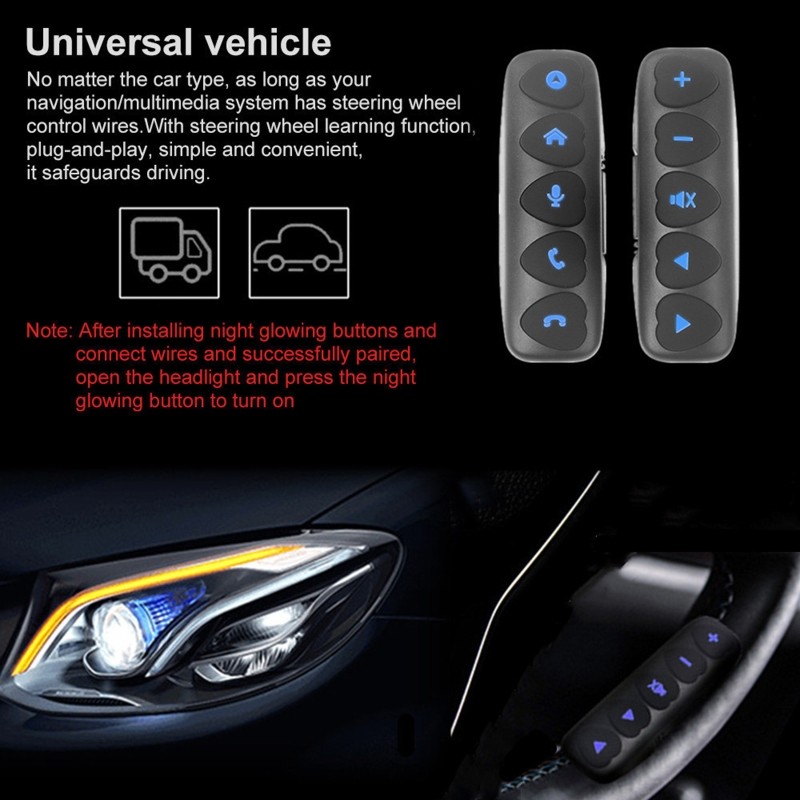Universal Remote Control Car Steering Wheel Button Remote Control DVD Navigation