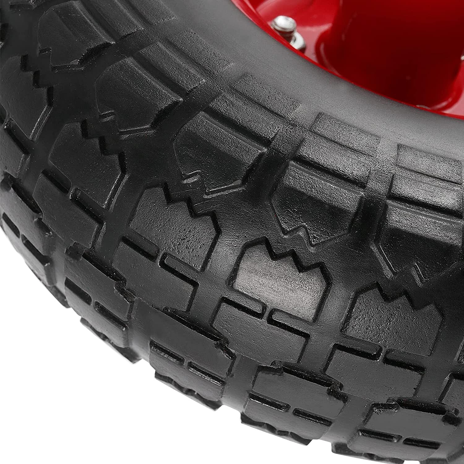 10" Solid Rubber Tire Wheels Flat Free Tires 4.10/3 Truck Trolley