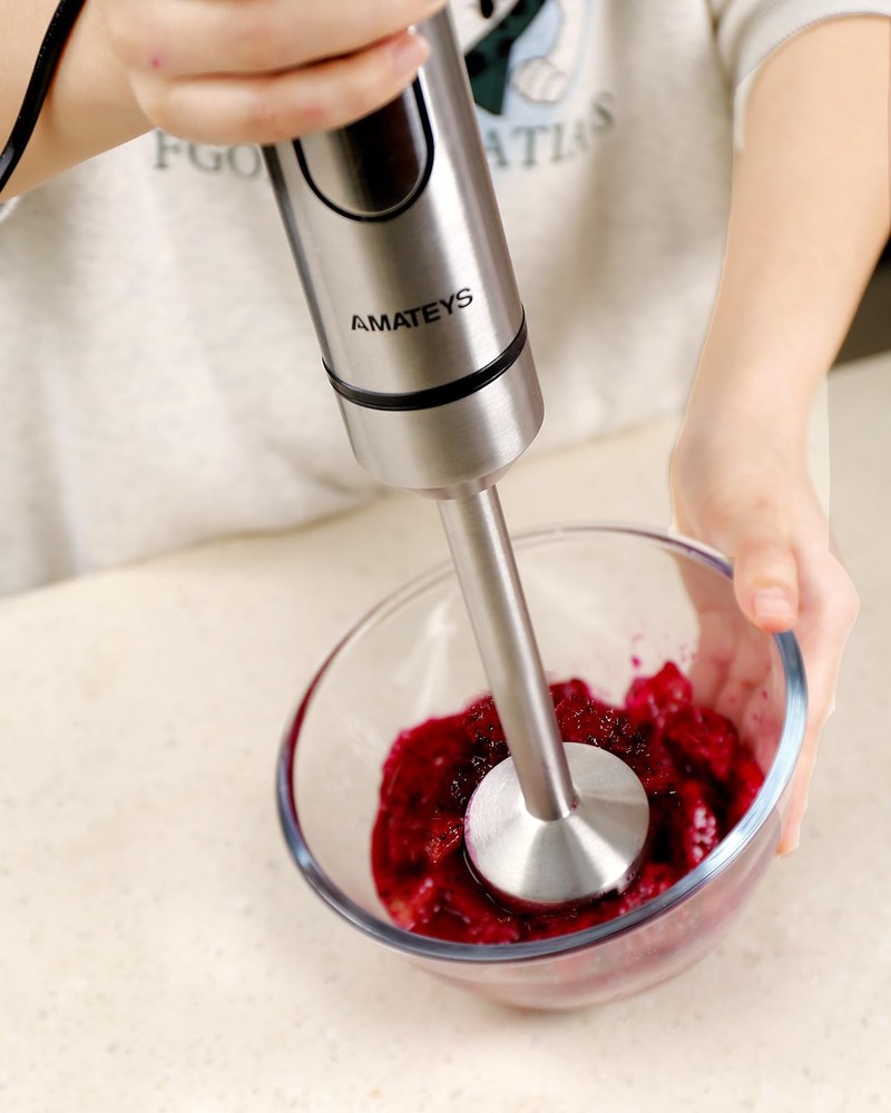 Immersion Blender Handheld,700W Hand Mixer Infinitely Variable Speeds,Multi-f...