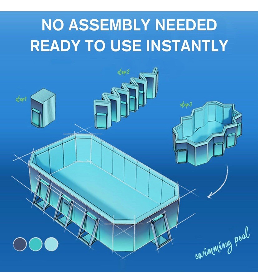 SUPIRAW Foldable Non-inflatable Pool