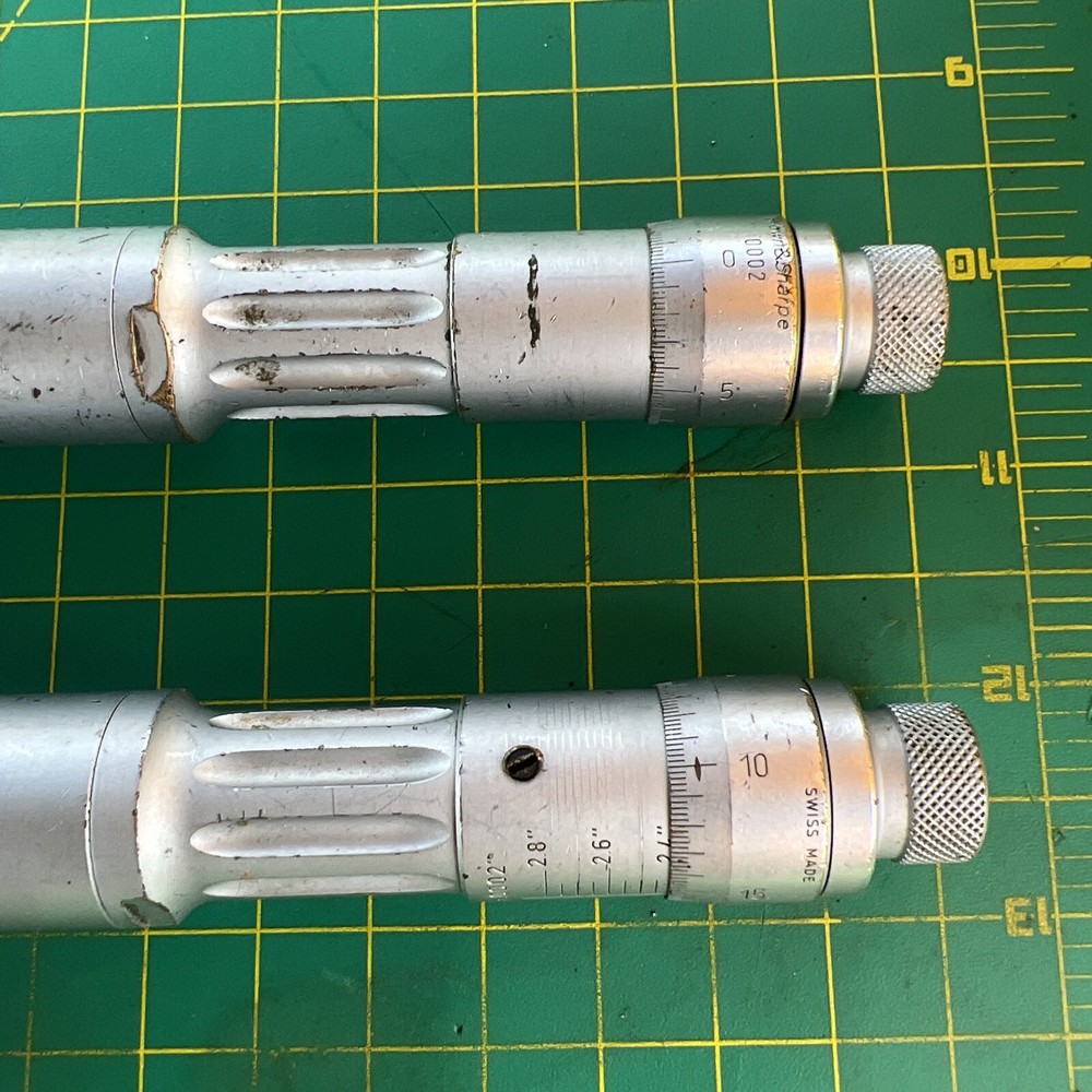 BROWN & SHARPE 2-2.4 AND 2.4-2.8 DEEP INSIDE MICROMETER