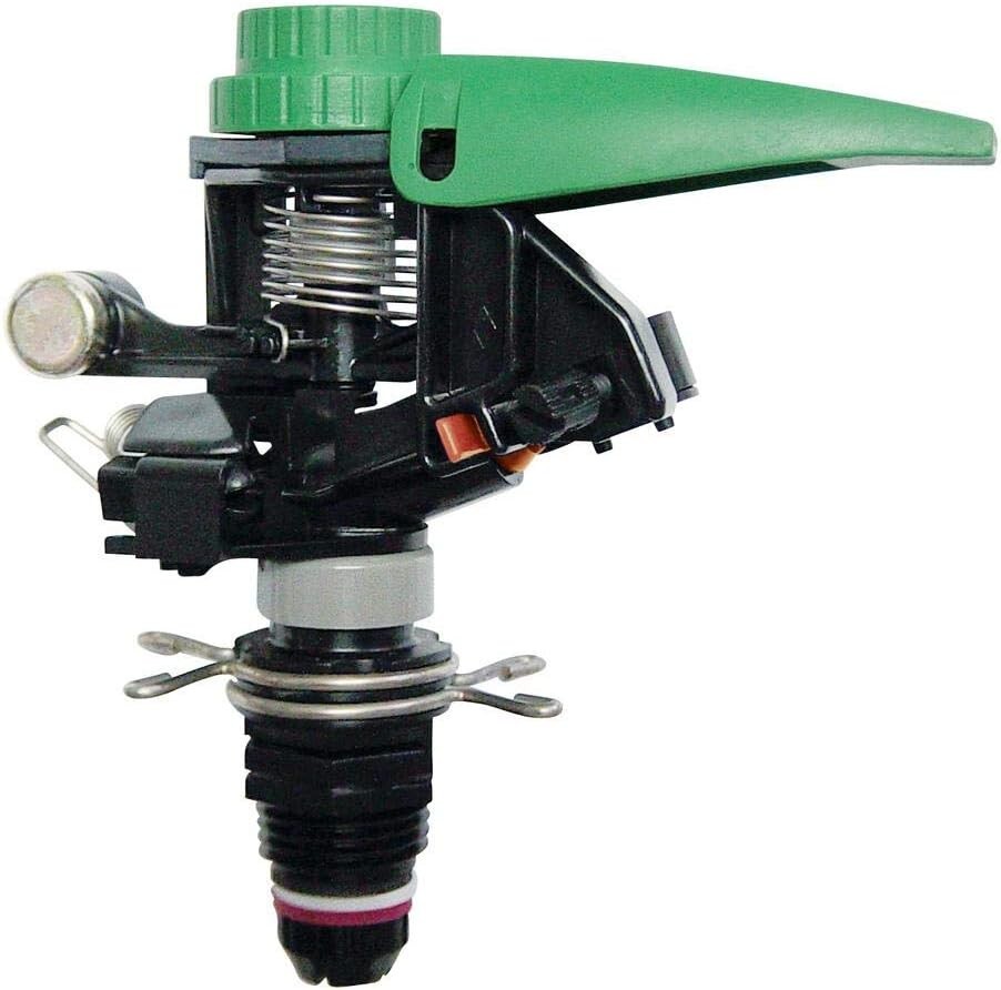 P5-R PLUS Plastic Sprinkler - Double Brass Arm, Adjustable 24' - 45' Coverage