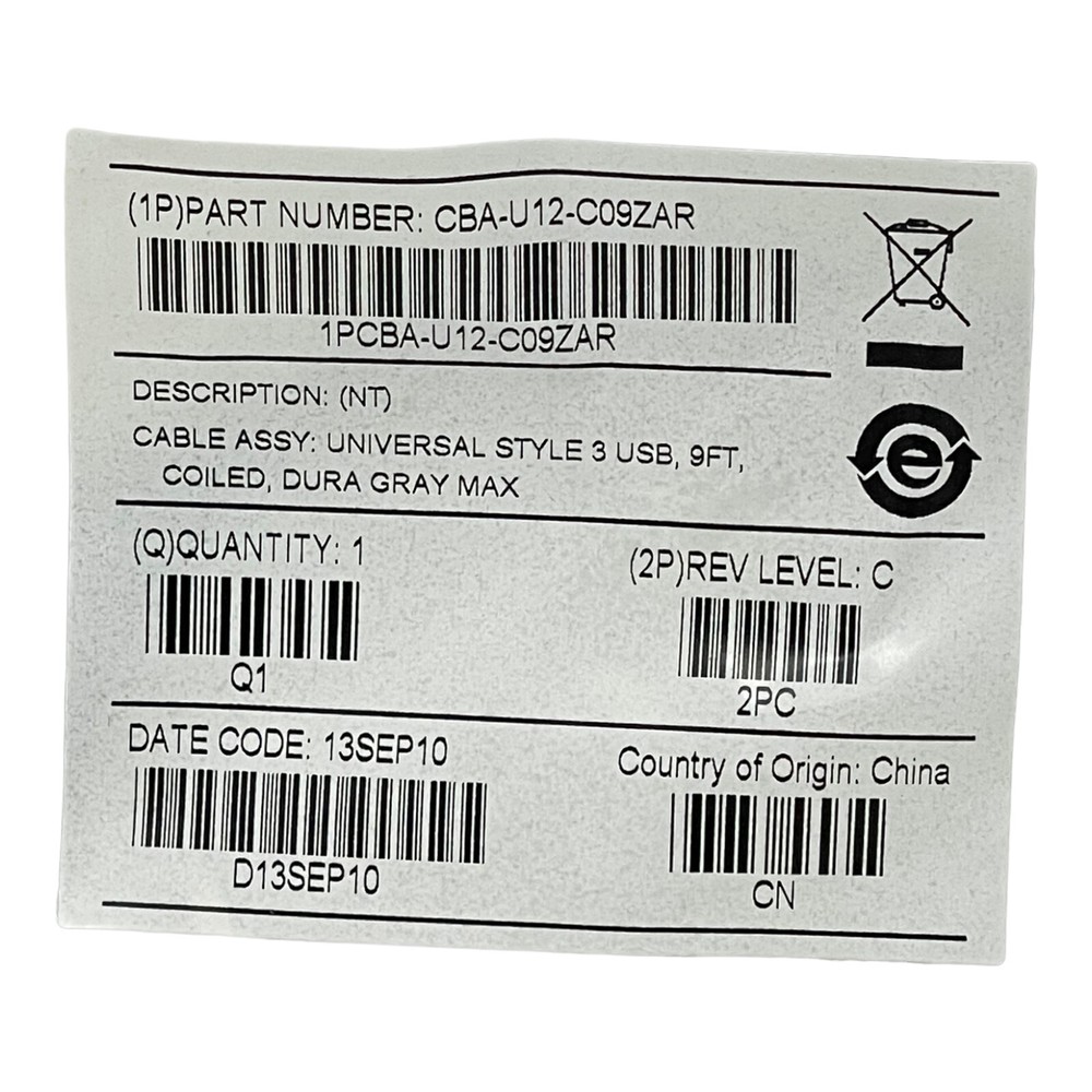 CBA-U12-C09ZAR DATA TRANSFER CABLE NEW/UNUSED SURPLUS