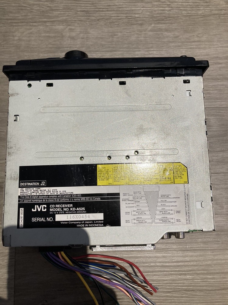 JVC KD-A525 Head Unit - Untested