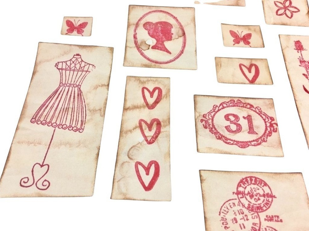 Junk Journal Romance Theme Ephemera Rustic Die Cuts Set 30 Pcs u Scrapbooking E