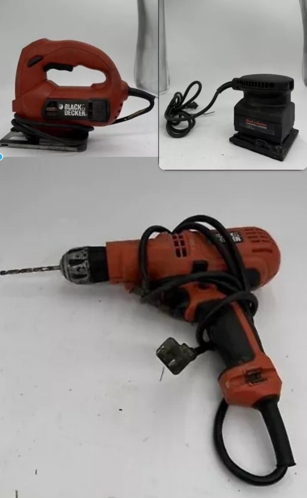 Black & Decker Corded Tool Set ( Drill, Jig Saw, Sander)